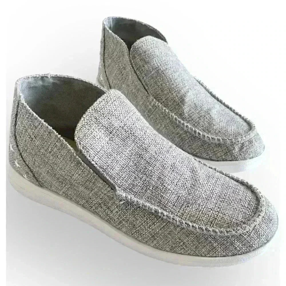 Outwoods Grey Slip On Moccasins